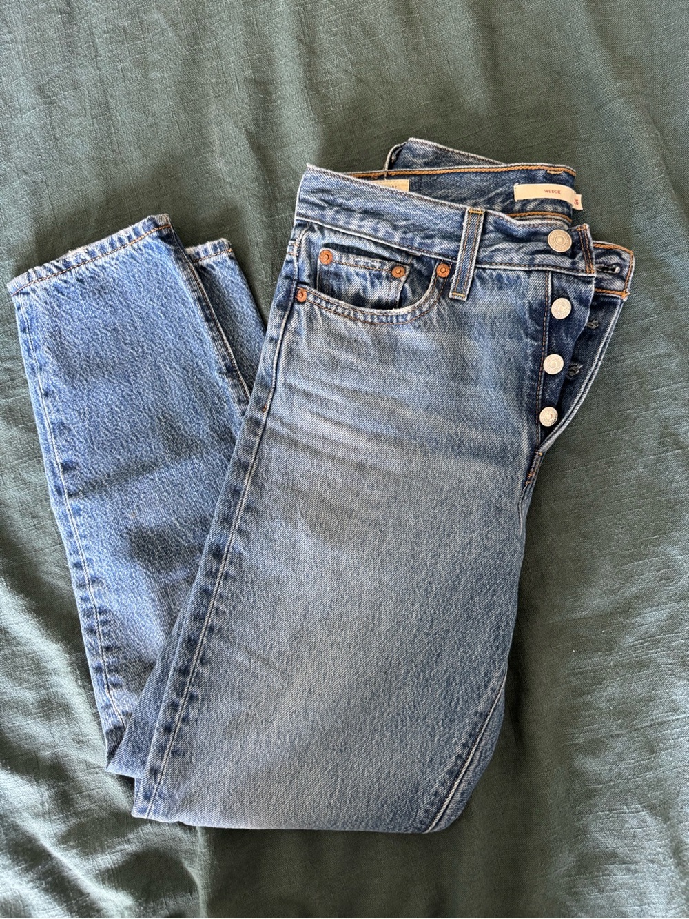 Levi’s Light Blue Women’s High-Rise Button-Fly Wedgie Jeans